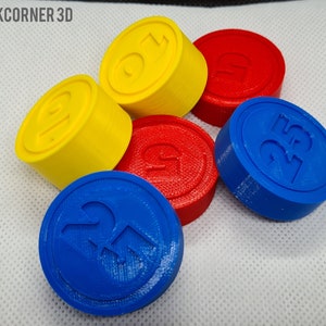 Fisher Price coins for cash register / Toy coins / Plastic coins / Play money image 6