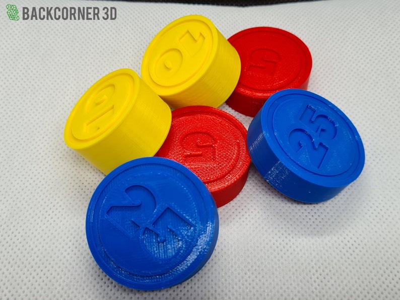 Fisher Price coins for cash register / Toy coins / Plastic coins / Play money image 6