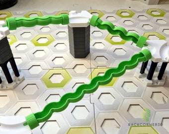 Wiggle Tubes, compatible with GraviTrax / Gravitrax extension / Marble run part