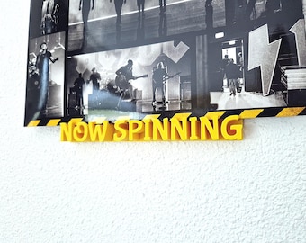 Vinyl Record Shelf Now Spinning / Vinyl wall mount / Custom wall mount