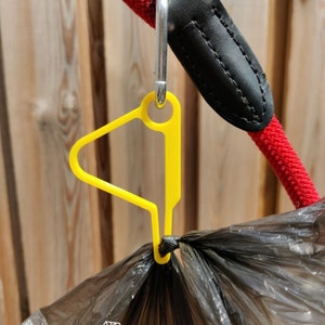 Poo bag loop for full bags / Dog bag holder / dog walking bag