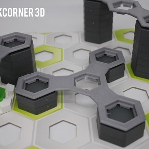 Bridge triangle compatible with GraviTrax / 3-line bridge / Gravitrax extension / Marble run part