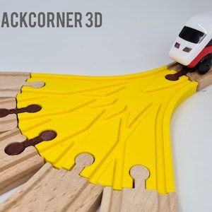 Wooden train track 5-way switch / Brio extension / Imaginarium / Thomas / Lillabo / Melissa & Doug