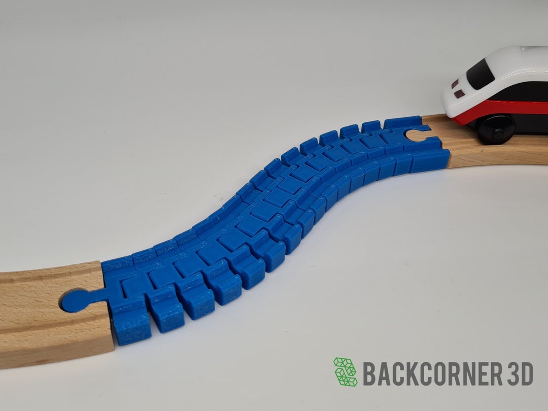 Flexible Rails for Wooden Train / Brio Extension / Imaginarium / Thomas ...