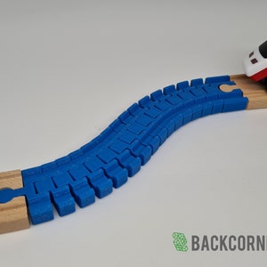 Flexible Rails for Wooden Train / Brio extension / Imaginarium / Thomas / Lillabo / Melissa & Doug