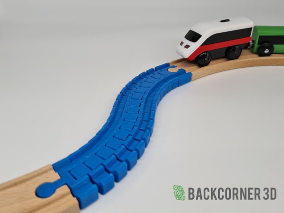 Flexible Rails for Wooden Train / Brio Extension / Imaginarium