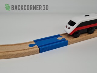 Intersezione A 3 Vie 120° Per Treni In Legno – Compatibile BRIO, IKEA, Thomas, Melissa & Doug, Playtive, Fatta In Francia In PLA