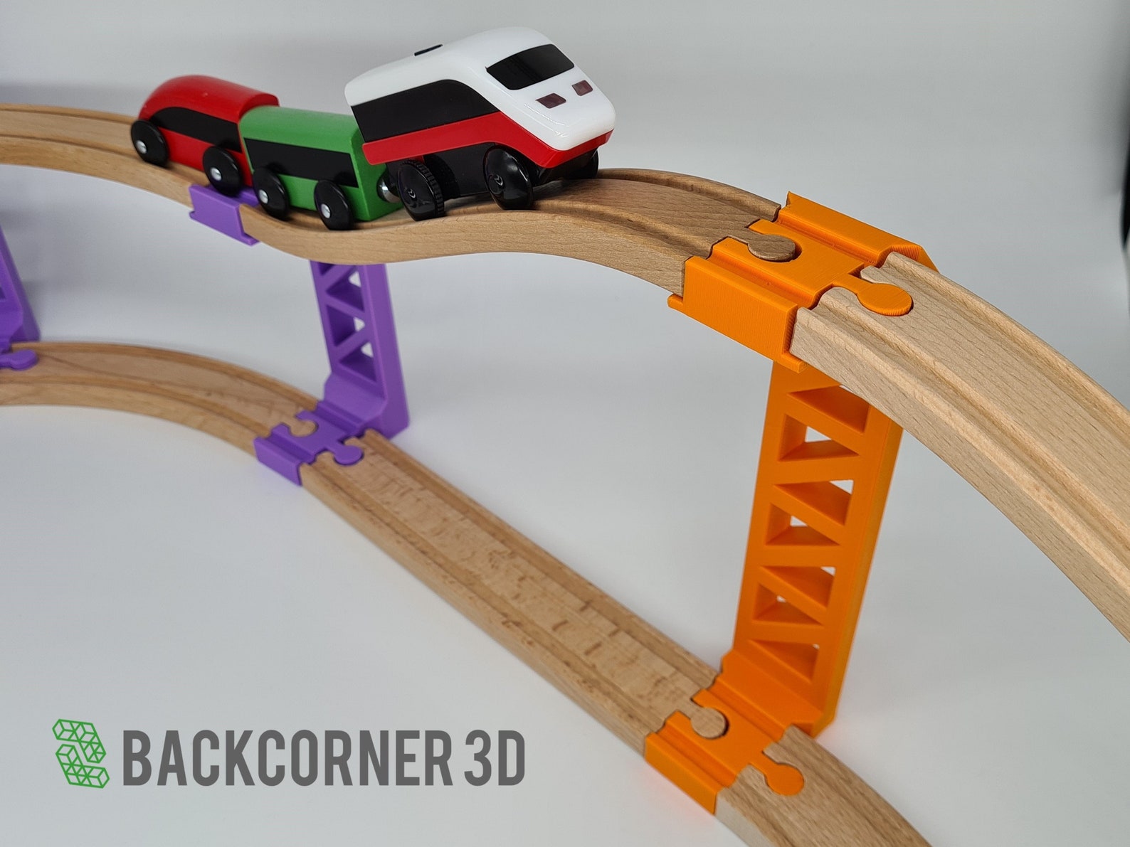Wooden Train Track Sky Bridge Pillars / Brio Sky Train / Track Etsy