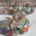 Stained Glass Tea Set Hummingbirds Hand Painted Teapot and 2 | Etsy