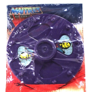 1985 Masters Of The Universe Purple SHIELD - 10.5&quot; (26.7 cm.) - French Exclusive Item by Delavennat - VHTF - Mattel MOTU