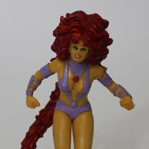 1991 STARFIRE PVC Figure Princess Koriand&#39;r 3.75&quot; (9.5 cm.) Comics Spain DC Comics Red or Brown Hair Version (Please Choose One)