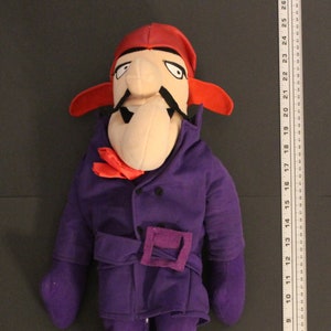 2000 Wacky Races DICK DASTARDLY Oversized 25&quot; ( 63.5 cm. ) Plush!! - Hanna Barbera - Play-By-Play
