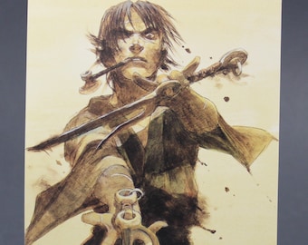 2000s BLADE Of The IMMORTAL POSTCARD Hiroaki Samura 18 x 12.75 cm. ( 7&quot; x 5&quot; ) #23