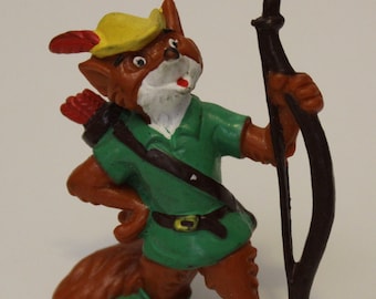 1989 ROBIN HOOD PVC Figure by Bullyland West Germany - 2.25&quot; (5.7 cm.) - Walt Disney - Original Vintage Item