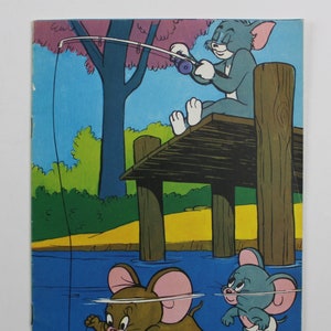 1981 TOM & JERRY Blank School Notebook - 8.5&quot; x 6&quot; ( 21.5 x 15.5 cm. ) - Spanish Vintage Item - Hanna Barbera #2