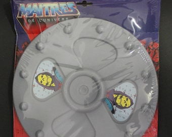 1985 Masters Of The Universe Gray SHIELD - 10.5&quot; (26.7 cm.) - French Exclusive Item by Delavennat - VHTF - Mattel MOTU