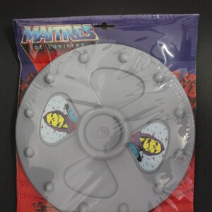 1985 Masters Of The Universe Gray SHIELD - 10.5&quot; (26.7 cm.) - French Exclusive Item by Delavennat - VHTF - Mattel MOTU