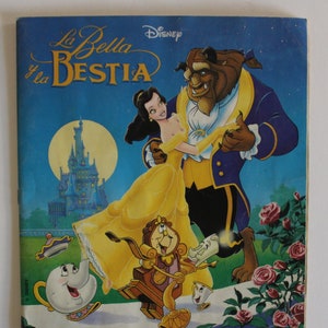 Álbum de cromos de Panini LA BELLA y LA BESTIA 1991 - Artículo Vintage Español - 100% Completo - 27 x 23 cm. (10.6" x 9") - Walt Disney