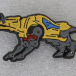 1995 MEGAZORD DINOZORD Lapel Pin Power Rangers 3.5 x 2.25 cm (1.4&quot; x 0.9&quot;) Saban