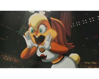 Tarjeta de presentación de la película Space Jam de 1996 - 34 x 24 cm - Michael Jordan, Murray, DeVito - Artículo vintage original español n.° 7