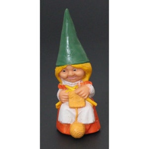 1980s DAVID the GNOME PVC Figure 3.15&quot; (8 cm.) Spanish Vintage Item - Hard To Find #12