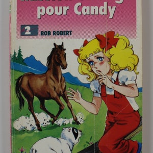 1987 CANDY CANDY Pocket Book French Vintage 7&quot; x 4.35&quot; (18 x 11 cm.) Toei Animation #3