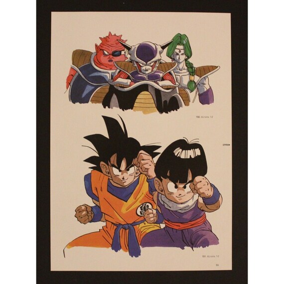 1996 Dragon Ball DOUBLE-SIDED MINIPOSTER 2 Posters in 1 - 10