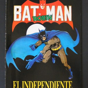 1990 BATMAN & ROBIN Trading Cards leeg album - Spaans vintage item van El Independiente - 28,5 x 21 cm. (11,2 x 8,25 inch) Zeer moeilijk te vinden
