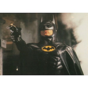 Carte postale européenne du film BATMAN 1989 10 x 15 cm (6 po. x 4 po.) Michael Keaton #2 Très rare