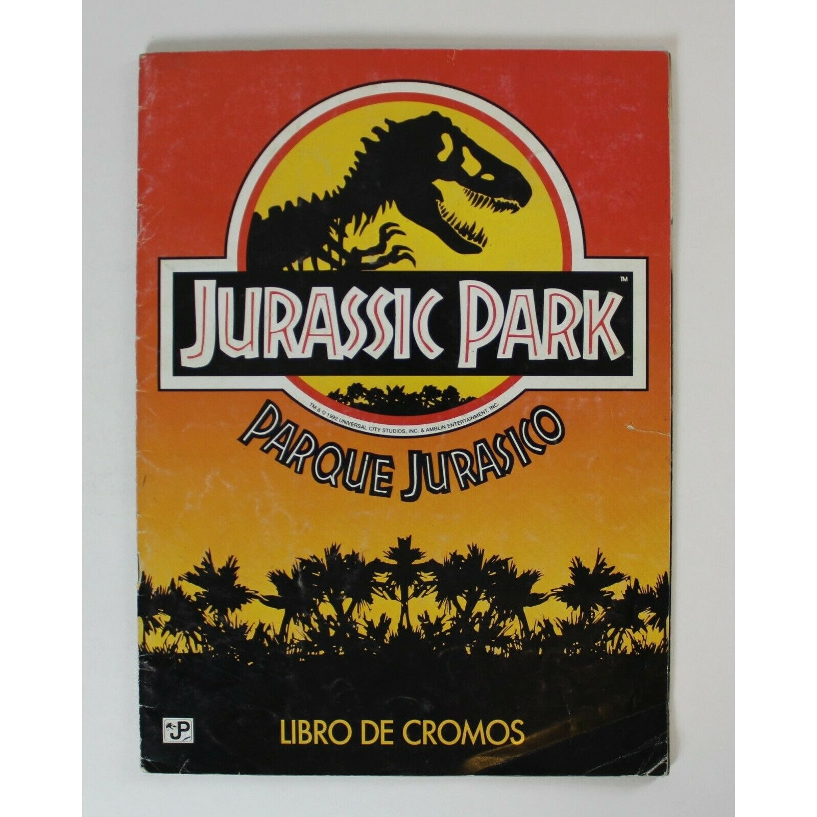 1992 JURASSIC PARK Trading Cards Album 100% Complete 240 Cards Spanish  Vintage 30 X 22 Cm. 11.8 X 8.75 