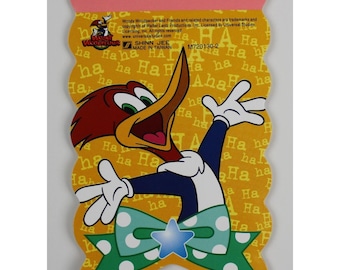 1990s WOODY WOODPECKER Small Notebook - Brand New & Under License - 5" x 3.25" (12.5 x 8 cm.) - Made in Taiwan