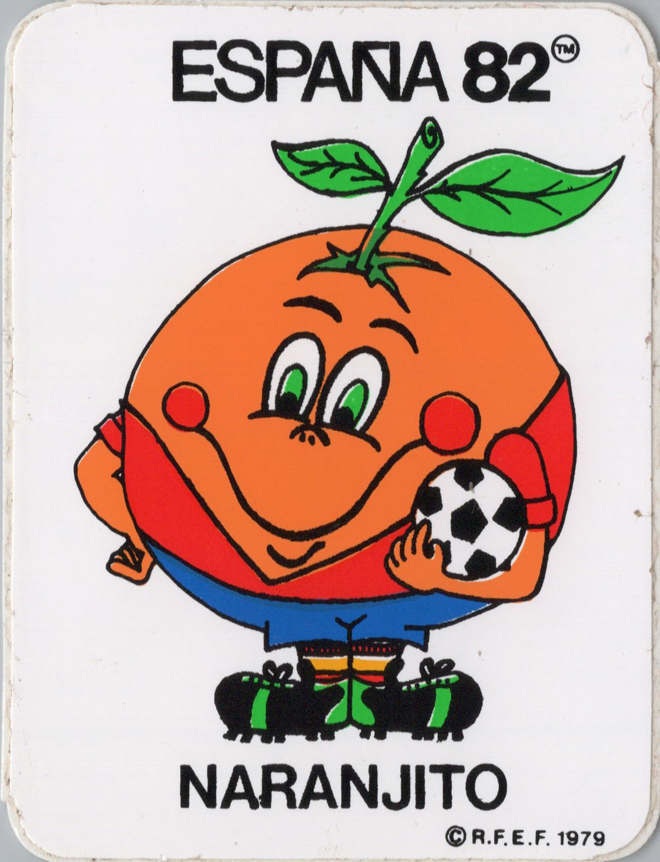 1982年 NARANJITO ステッカー 2.75インチ x 5.5インチ (7 x 5.5 cm 