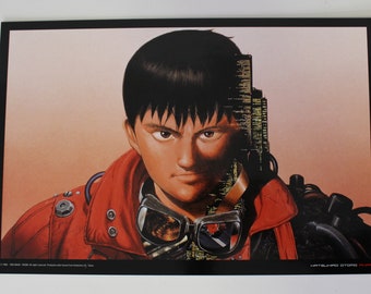 1993 AKIRA (Katsuhiro Otomo) Hard Cardboard POSTER - Original Spanish Vintage - 26.5 x 39 cm. ( 10.4&quot; x 15.4&quot; ) approx. #6