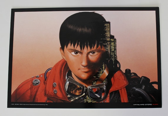1993 AKIRA (katsuhiro Otomo) Hard Cardboard POSTER - Original