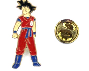 1989 ADULT Son GOKU Lapel Pin Dragon Ball Vintage Import Item 1.2" x 0.6" (3 x 1.5 cm.) VHTF