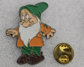 Pin de solapa n.° 3 de Blancanieves, década de 1990 - 3,25 x 2,5 cm (1,3" x 1"), Walt Disney