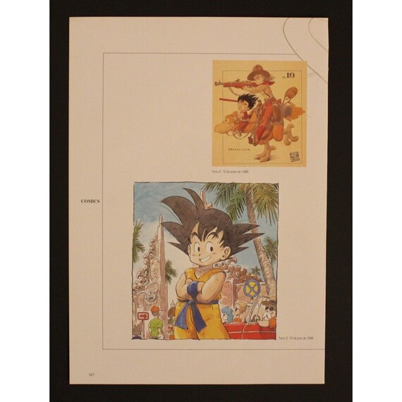 DRAGON BALL　A全アートポスター2本 1996 Dragon Ball DOUBLE-SIDED MINIPOSTER 2 Posters in 1 - 10