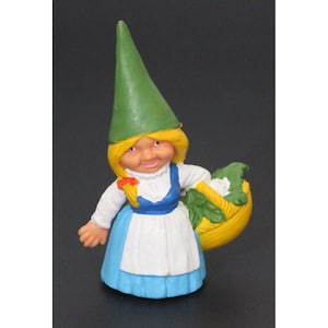 1980s DAVID the GNOME PVC Figure 3.5&quot; (9 cm.) Spanish Vintage Item - Hard To Find #13
