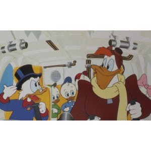 1990 DUCK TALES: Treasure Of The Lost Lamp Lobbykaart - Origineel vintage Spaans item - 13,5 x 9,75" (34 x 24,5 cm) - McQuack #1