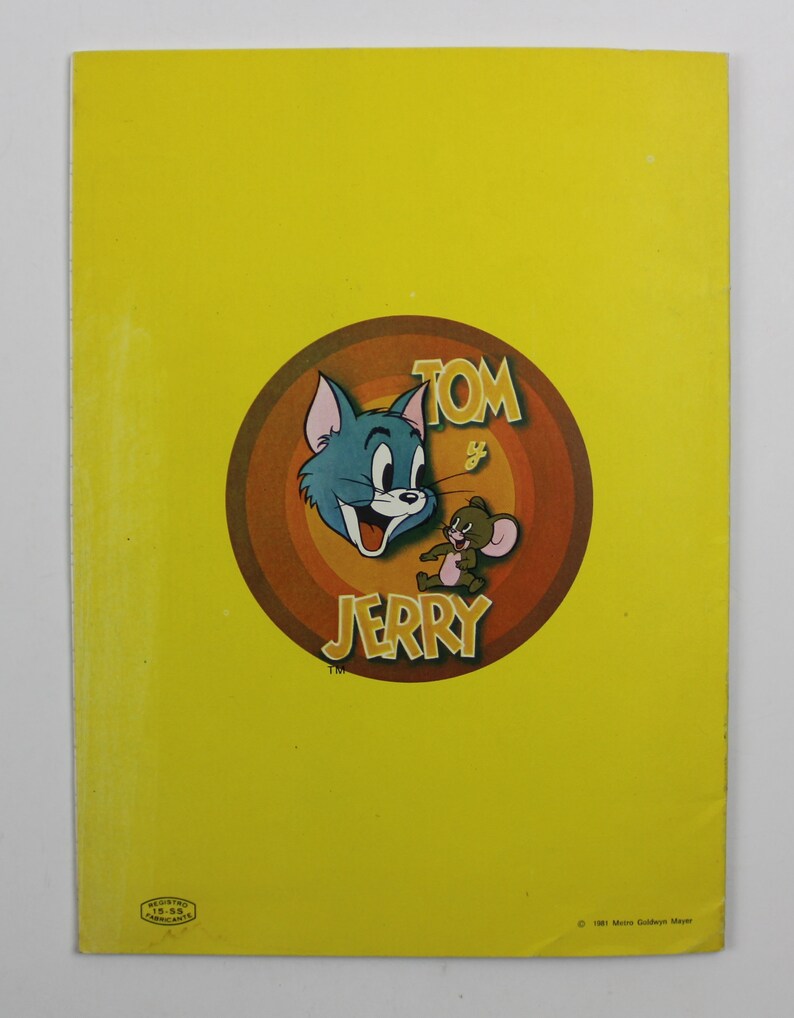 1981 tom jerry blank school notebook 8 5 x 6 etsy