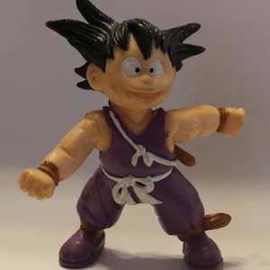 1980s KID GOKU Rubber Figure - Original Spanish Vintage Item by Yolanda - 2.5" ( 6.3 cm. ) TOEI