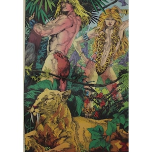 1991 KAZAR, Shanna DJÄVULEN & Zabu Spansk poster 33 x 25 cm Greg Hamilton