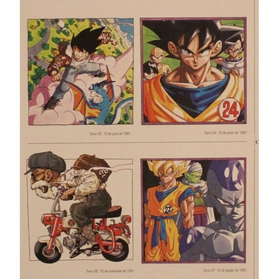 1996 Dragon Ball DOUBLE-SIDED MINIPOSTER 2 Posters in 1 