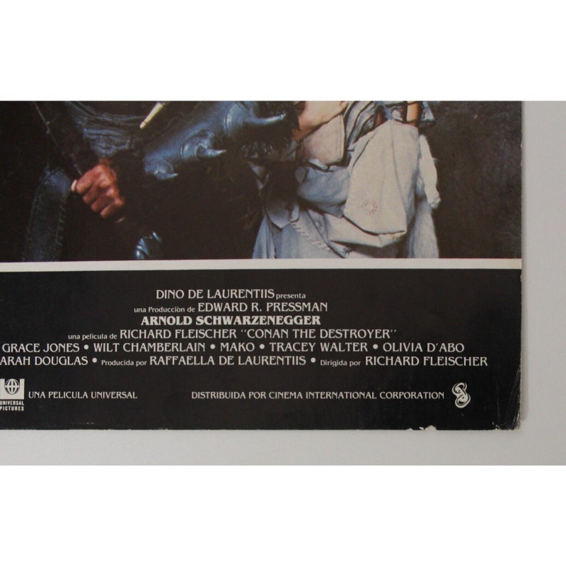 1984 CONAN the DESTROYER Lobby Card Originl Vintage Spain Bombaata 34 X ...