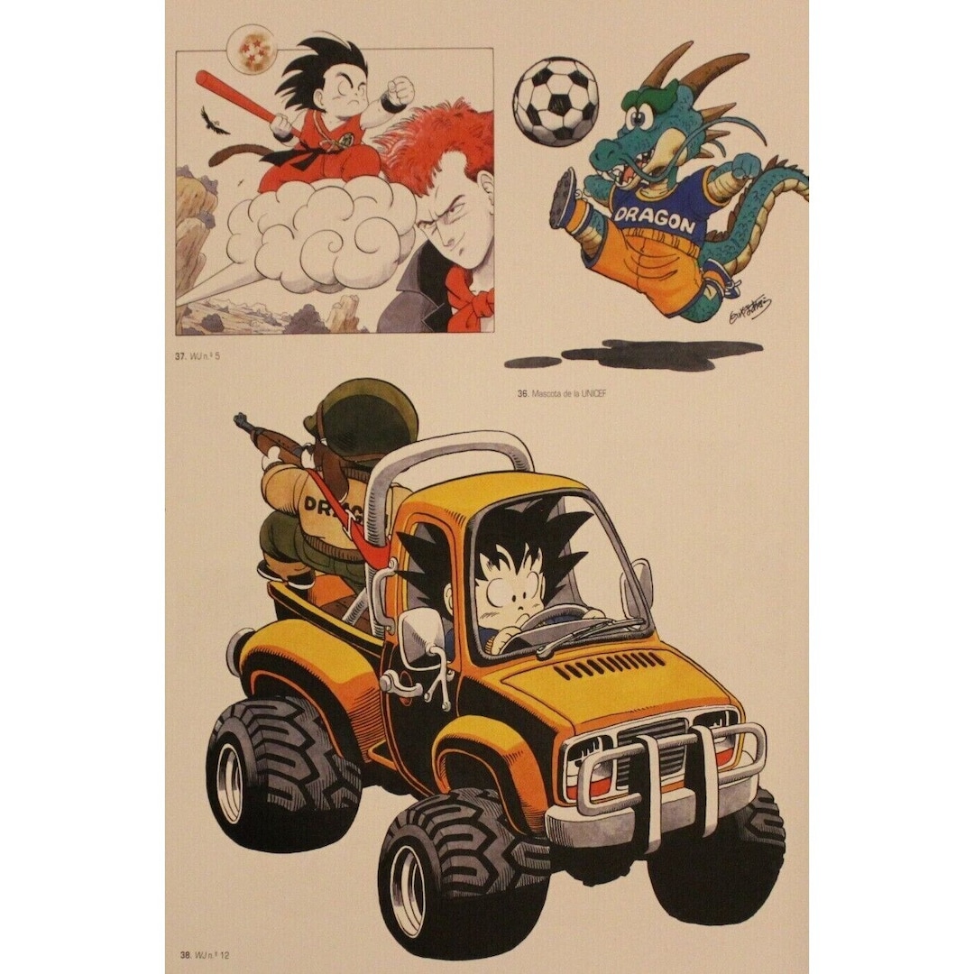 1996 Dragon Ball DOUBLE-SIDED MINIPOSTER 2 Posters in 1 - 10