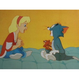 1992 TOM & JERRY The MOVIE Lobby Card - Original Spanish Item - 13" x 12" (33 x 30.5 cm.) Hanna-Barbera Cartoon #2