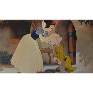 1970s SNOW WHITE And The Seven DWARFS Lobby Card - Original Vintage Spanish Item 13.75" x 9.75" (35 x 24.5 cm.) - Walt Disney #7
