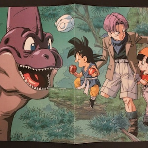 Póster de doble cara Dragon Ball 1993 (2 pósters en 1) #085 - Artículo vintage español - 15,75” x 10,8” (40 x 27,5 cm.)