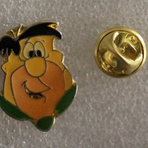 1990s FRED FLINTSTONE Lapel Pin - The Flintstones - Hanna Barbera - 2.5 x 2 cm. (1&quot; x 0.8&quot;) - VHTF