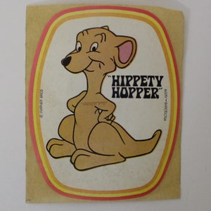 1970s HIPPETY HOPPER Sticker 8.5 x 7 cm 3.25" x 2.75" Looney Tunes Vintage Spanish Vintage Item
